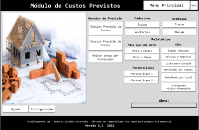 PREVISÃO DE CUSTOS NA CONSTRUÇÃO CIVIL
