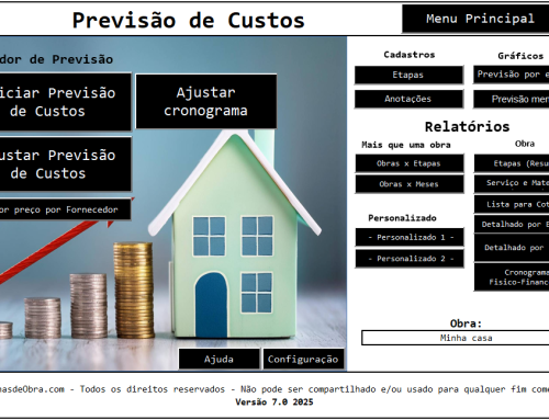 PREVISÃO DE CUSTOS NA CONSTRUÇÃO CIVIL